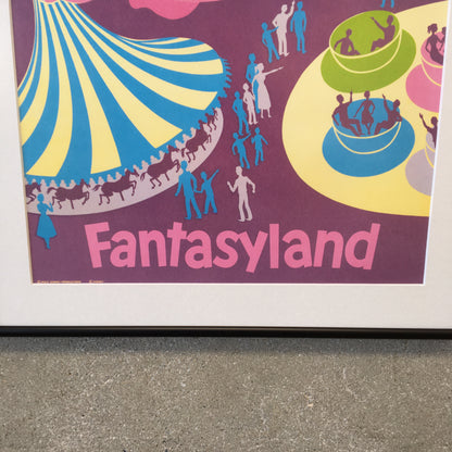 Vintage Dumbo Disneyland Attraction Poster/ Art Print