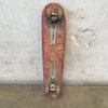 Vintage Red Homemade Skateboard