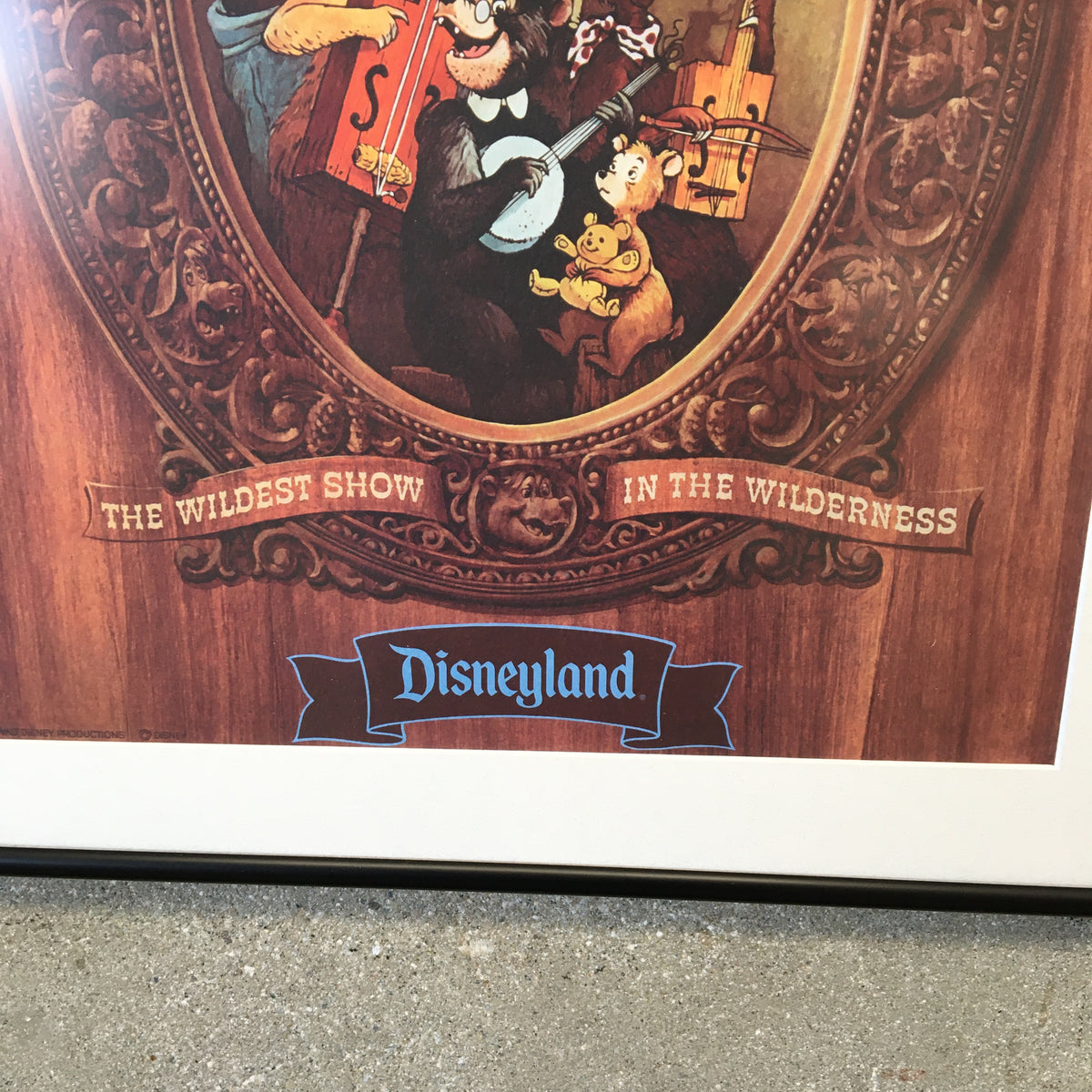 Vintage Disneyland "Country Bear Jamboree" Attraction Framed Poster Print