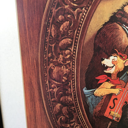 Vintage Disneyland "Country Bear Jamboree" Attraction Framed Poster Print