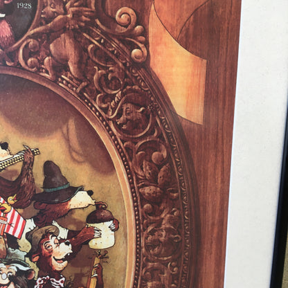 Vintage Disneyland "Country Bear Jamboree" Attraction Framed Poster Print
