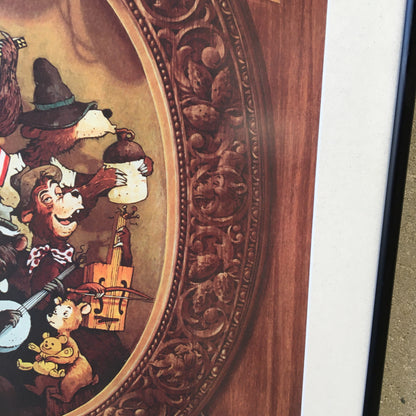 Vintage Disneyland "Country Bear Jamboree" Attraction Framed Poster Print