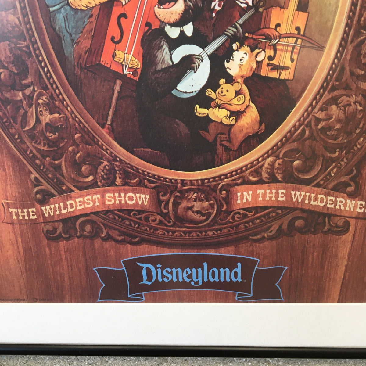 Vintage Disneyland "Country Bear Jamboree" Attraction Framed Poster Print