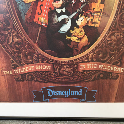Vintage Disneyland "Country Bear Jamboree" Attraction Framed Poster Print