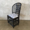 Vintage Bamboo Chair With Designer Fabric