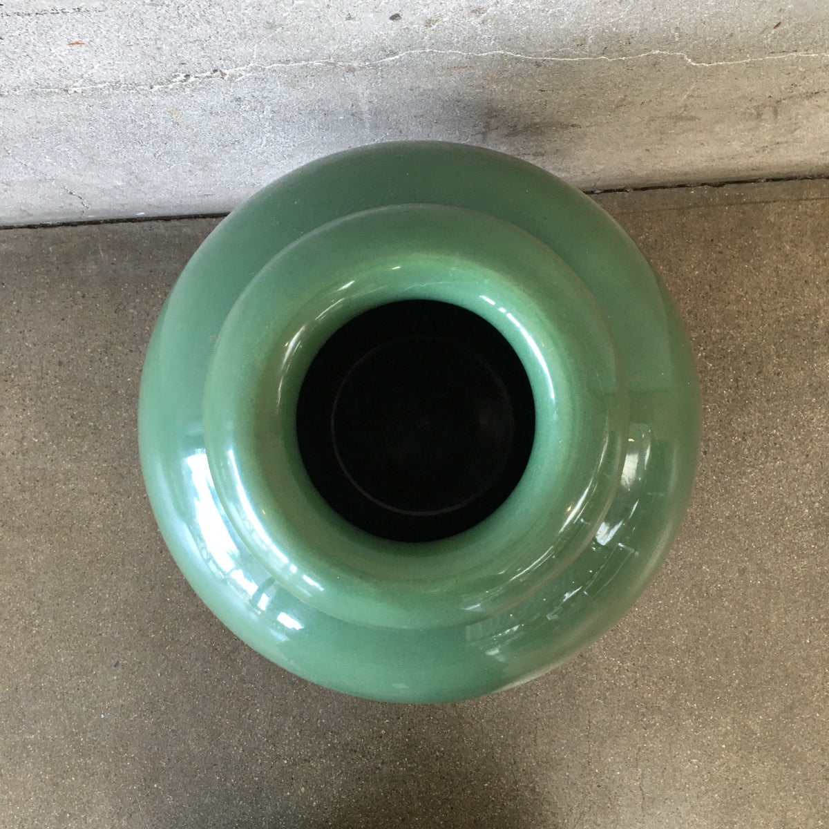 Bauer Pottery Los Angeles 16" Spruce Green Oil jar