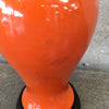 Mid Century Orange Ceramic Three Way Table Lamp