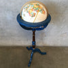 Vintage World Globe on Walnut Stand
