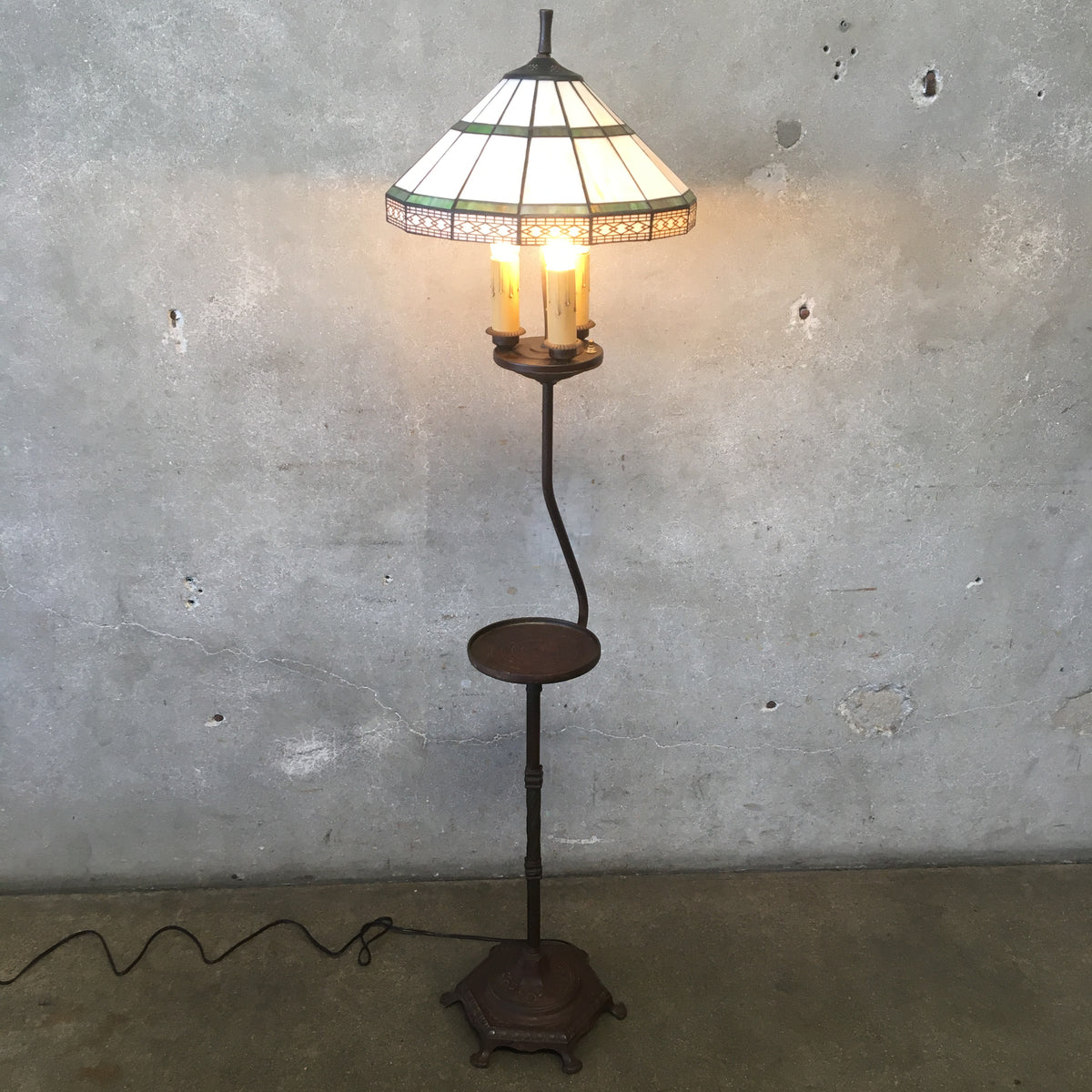 Antique Iron Floor Lamp