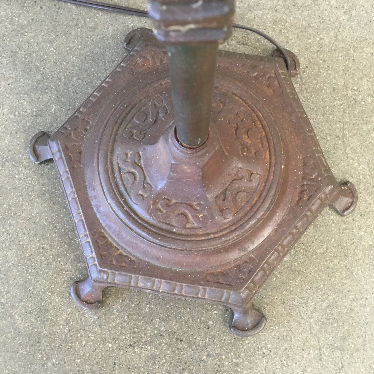 Antique Iron Floor Lamp