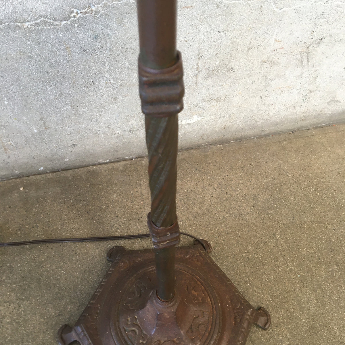 Antique Iron Floor Lamp
