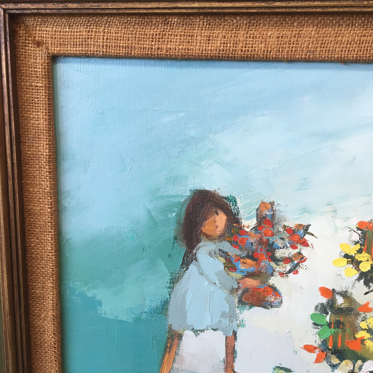 Signed "Candeleros" Oil Painting