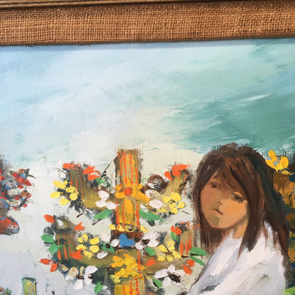Signed "Candeleros" Oil Painting