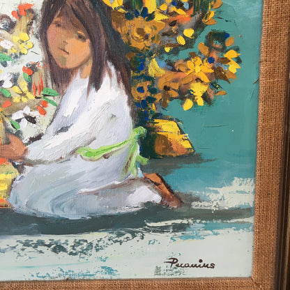 Signed "Candeleros" Oil Painting