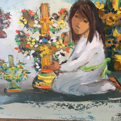 Signed "Candeleros" Oil Painting