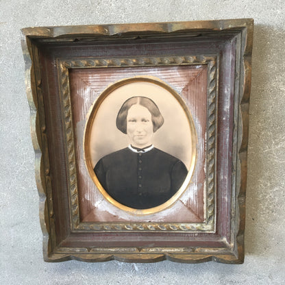 Antique Folk Art Portrait