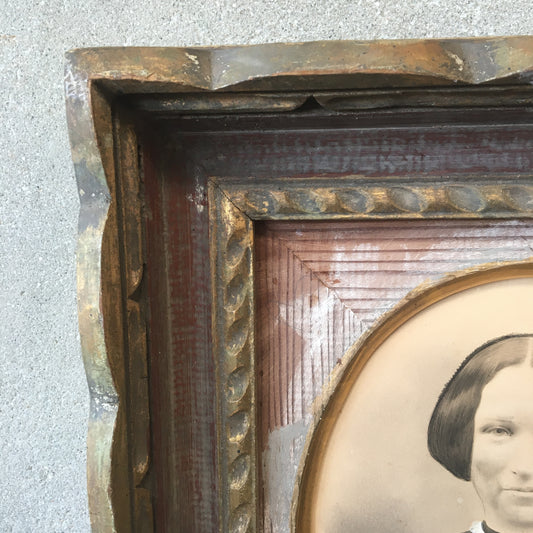 Antique Folk Art Portrait
