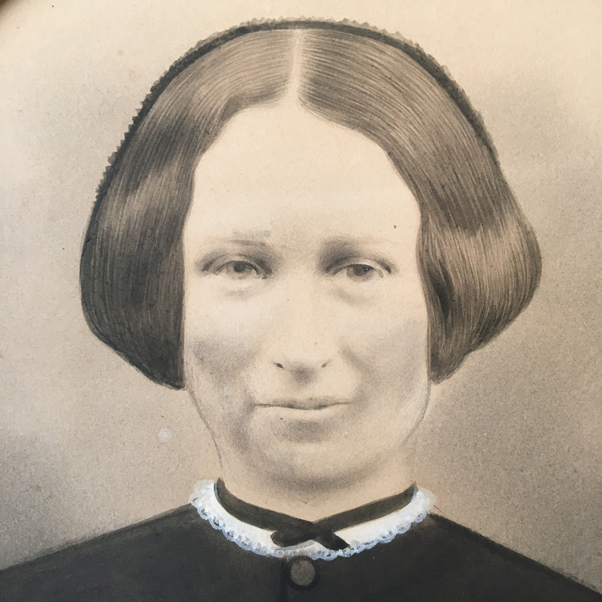 Antique Folk Art Portrait