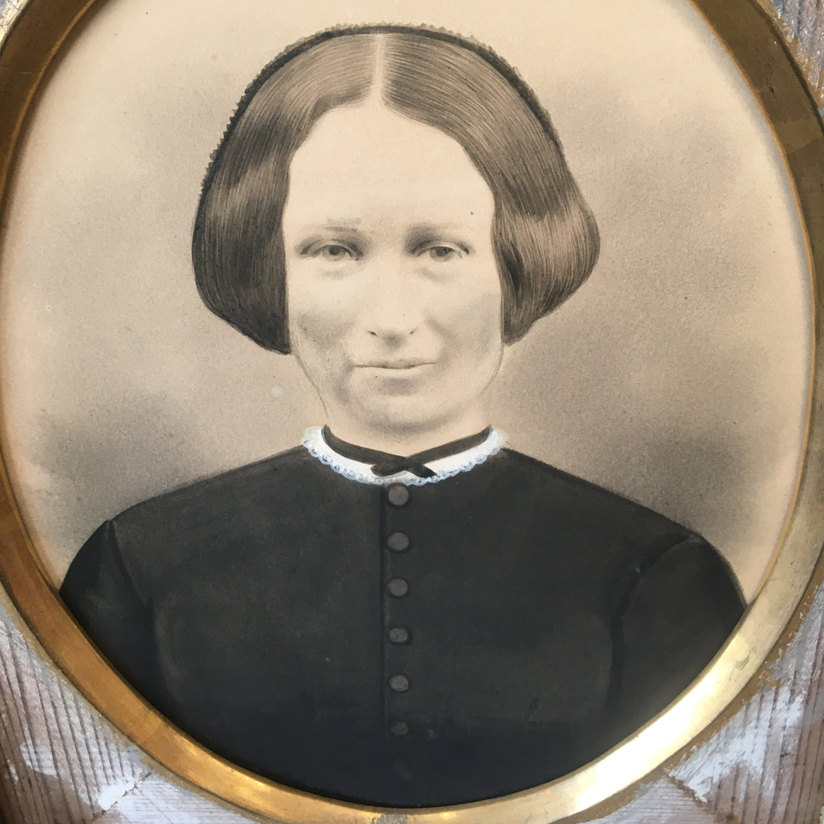 Antique Folk Art Portrait