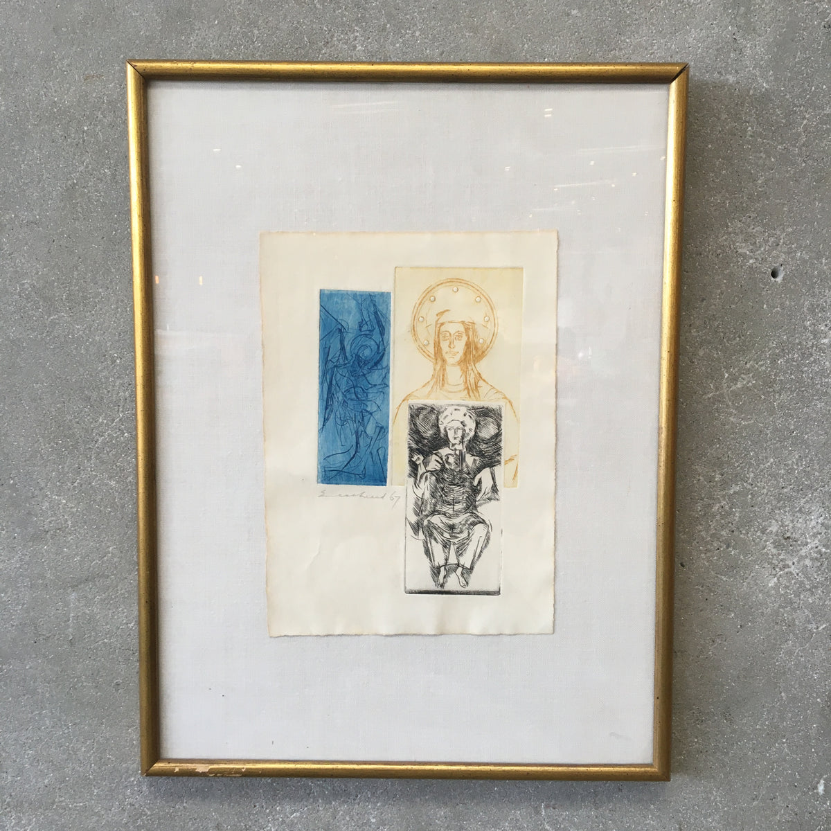 1967 Western Deity Triptych