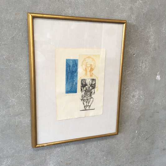 1967 Western Deity Triptych