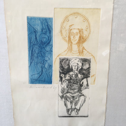 1967 Western Deity Triptych