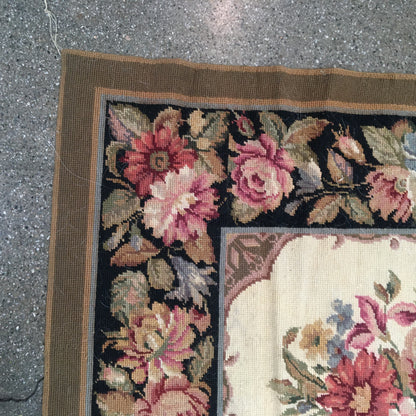 Vintage Large Needle Point Roomsize Rug
