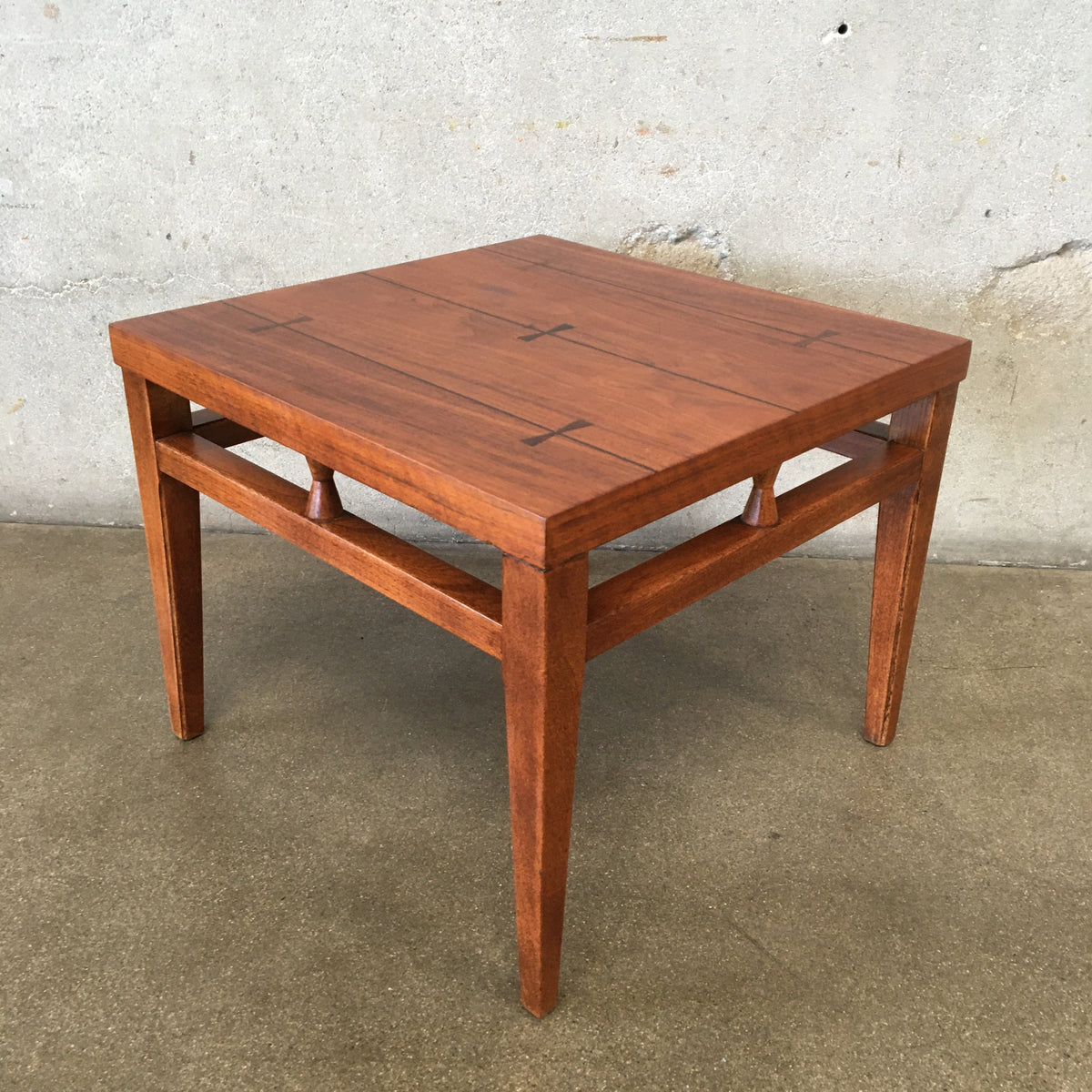 Vintage 1960's Lane Walnut Side Table