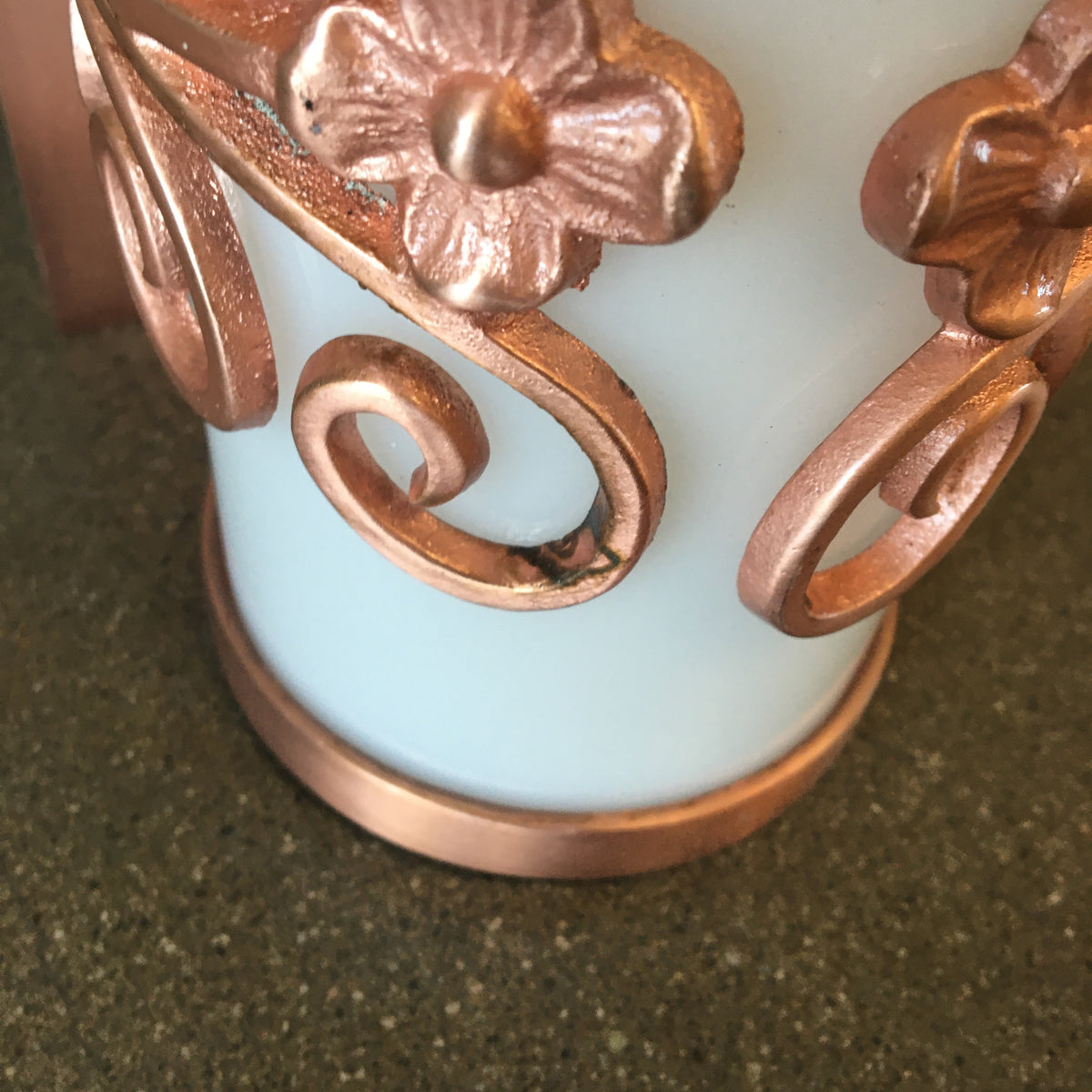 Pair of Vintage Coppper Plated Sconces