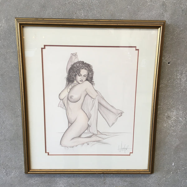 Vintage Nude Print by Victor