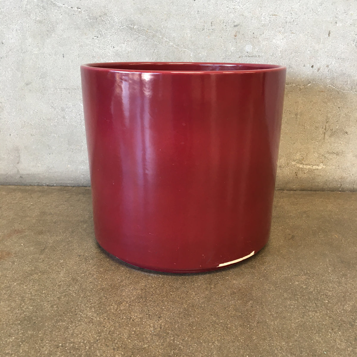 Vintage Gainey Burgundy Garden Pot