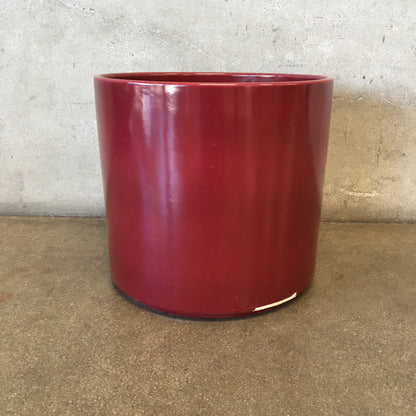 Vintage Gainey Burgundy Garden Pot