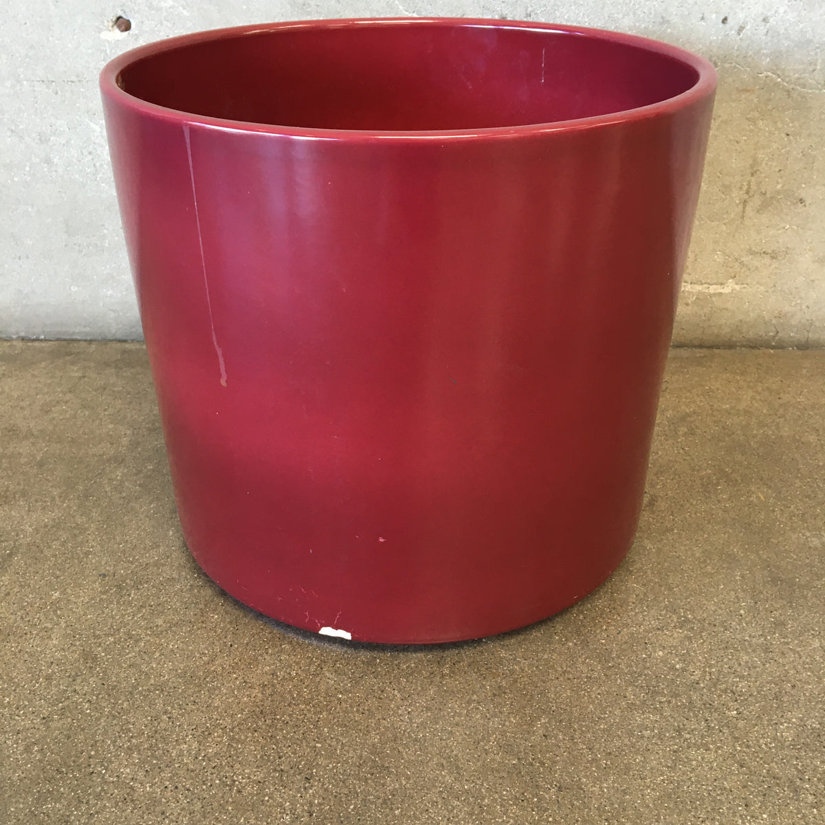 Vintage Gainey Burgundy Garden Pot
