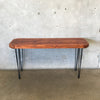 Reclaimed Wood Console Table with Hairpin Legs
