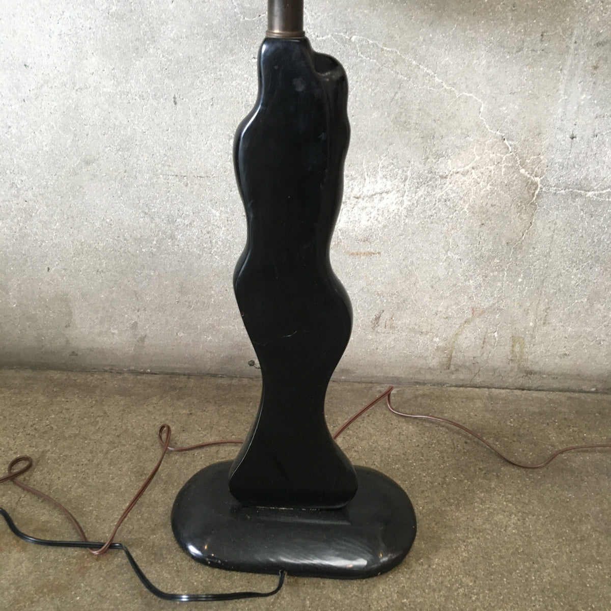 Pair of Modeline 1940's - 1950's Figural Lamps with Custom Shades