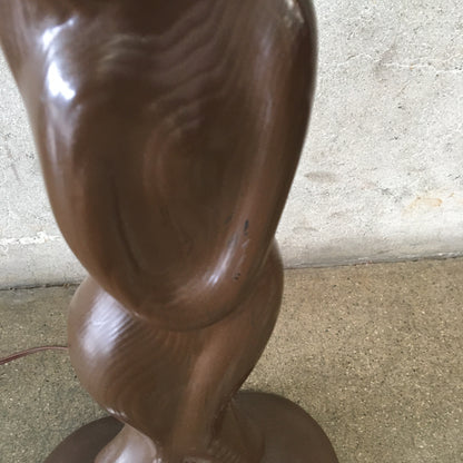 Pair of Modeline 1940's - 1950's Figural Lamps with Custom Shades