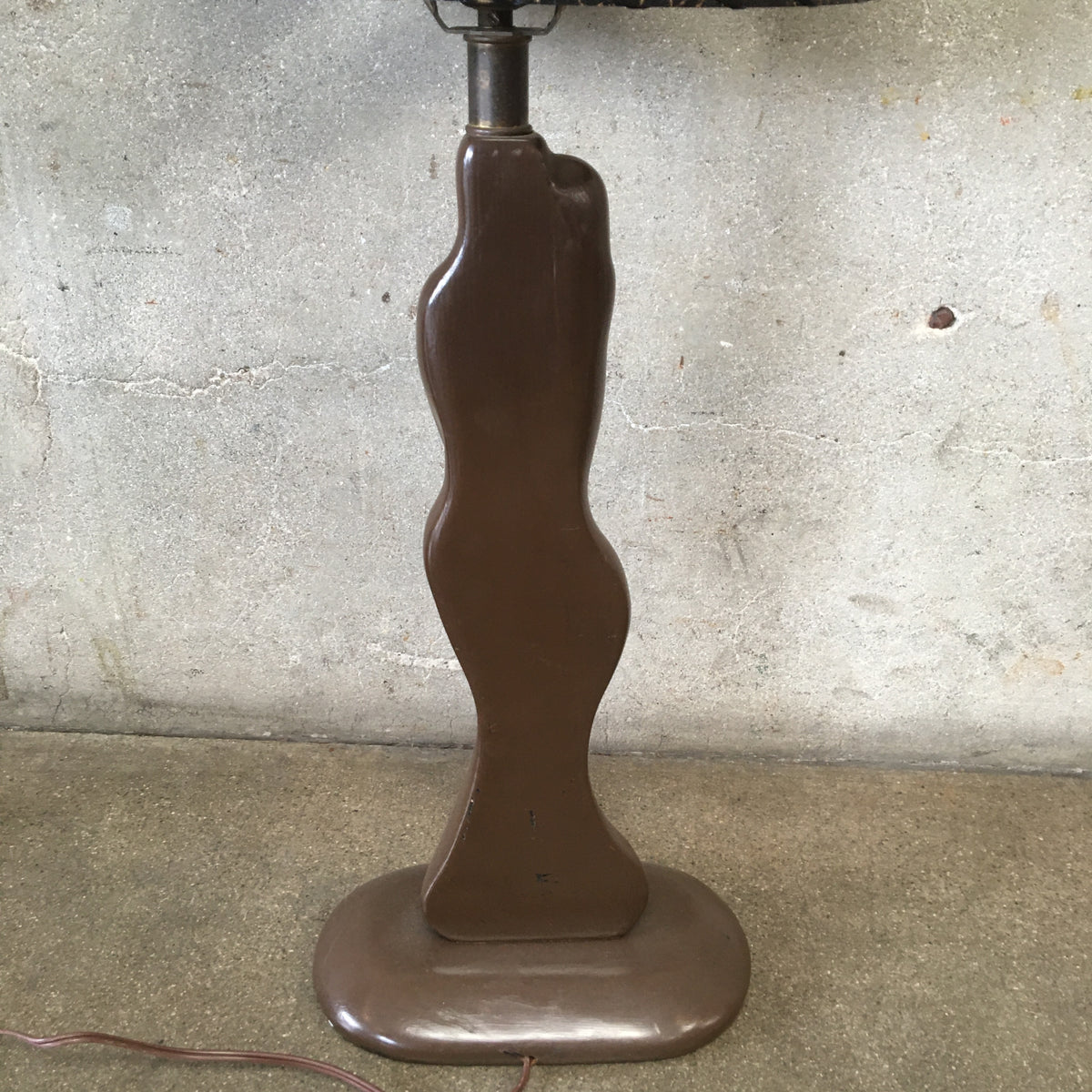 Pair of Modeline 1940's - 1950's Figural Lamps with Custom Shades