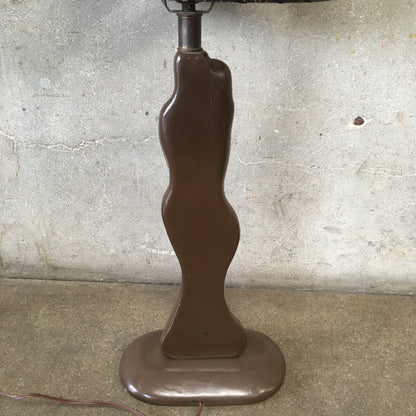 Pair of Modeline 1940's - 1950's Figural Lamps with Custom Shades