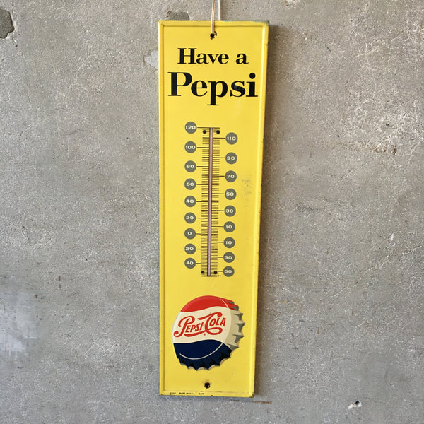 "Have a Pepsi" Vintage Metal Thermometer