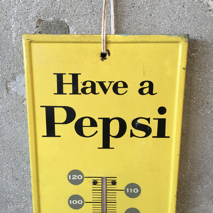 "Have a Pepsi" Vintage Metal Thermometer
