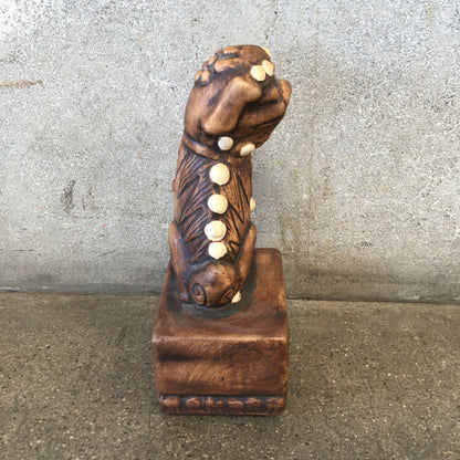 Pair of Ceramic Foo Dogs