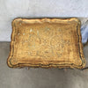 Gold Painted Wooden Nesting Tables - Set Of Two