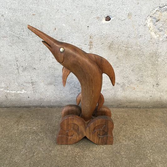 Vintage Hand Carved Marlin