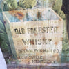 Rare Old Forester Whiskey Tin Lithograph