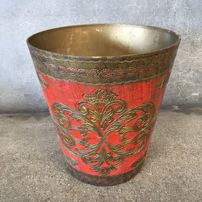 Vintage Florentine Waste Basket