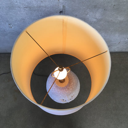 1960's Volcanic Glaze Ceramic Lamp