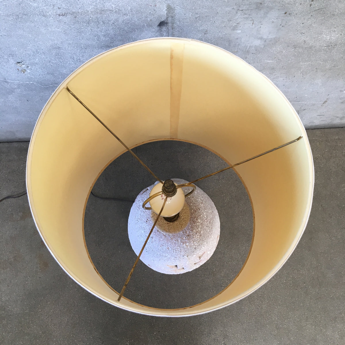 1960's Volcanic Glaze Ceramic Lamp