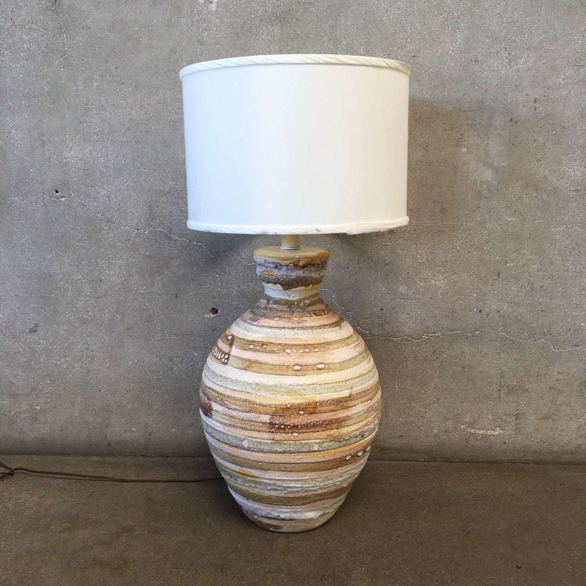 Mid Century Earth Tone Table Lamp