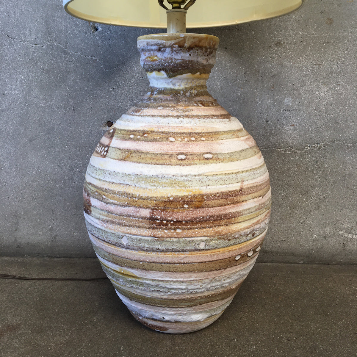 Mid Century Earth Tone Table Lamp