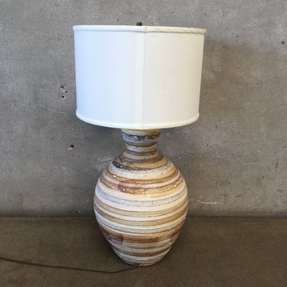 Mid Century Earth Tone Table Lamp